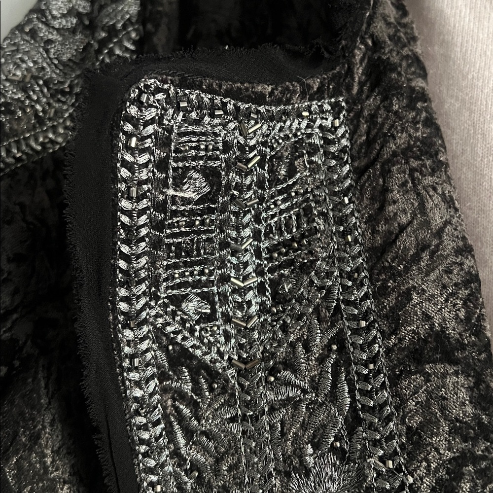 Zara EMBROIDERED VELVET KIMONO ZW COLLECTION LIMITED EDITION size S - Picture 6 of 7